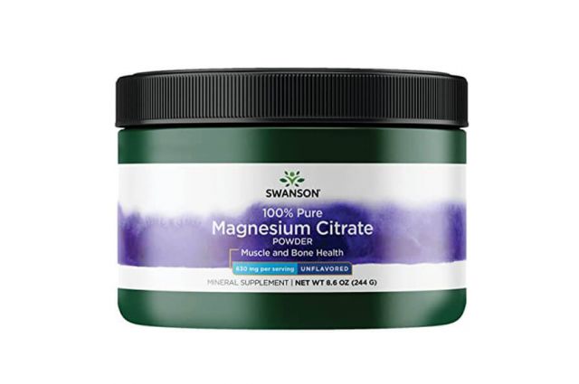 Swanson 100% Pure Magnesium Citrate Powder.