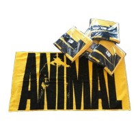 Animal Gym Towel Yellow 50x100cm