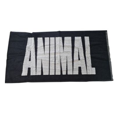 Animal Gym Towel Black 50x100cm